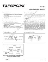 PI6C2502WE Datasheet Cover