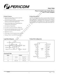 PI6C2504QE Datasheet Cover