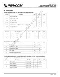 PI6C2510-133LEX Datasheet Page 3