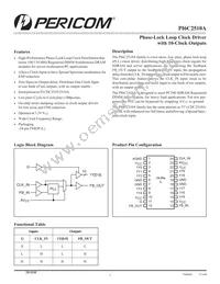 PI6C2510ALE Datasheet Cover