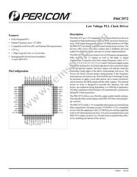 PI6C2972FCE Datasheet Cover