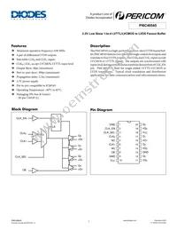 PI6C48545LEX Datasheet Cover