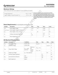 PI6C490086LEX Datasheet Page 3