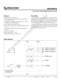 PI6C49016ZDIEX Datasheet Cover