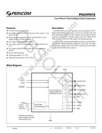 PI6C49018ZDIE Datasheet Cover