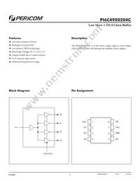 PI6C49X0204CWIE Datasheet Cover