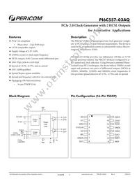 PI6C557-03AQLEX Datasheet Cover
