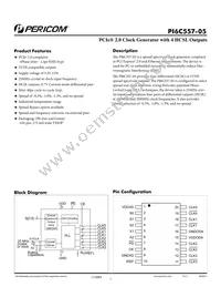 PI6C557-05LEX Datasheet Cover