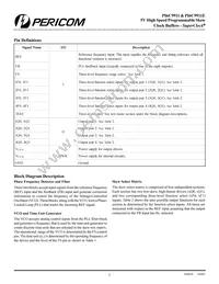 PI6C9911E-2J Datasheet Page 2