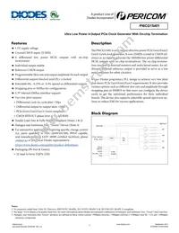 PI6CG15401ZHIEX Datasheet Cover