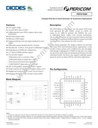 PI6CG184Q2ZHQEX Datasheet Cover