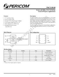 PI6CX100-00WE Datasheet Cover