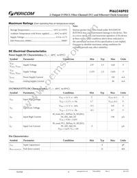 PI6LC48P02LIE Datasheet Page 4