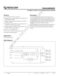 PI6LC48P0401LE Datasheet Cover