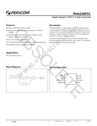 PI6LC48P21LIE Datasheet Cover