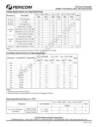 PI74ALVCH162601A Datasheet Page 5