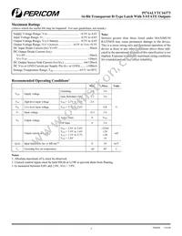 PI74ALVTC16373A Datasheet Page 3