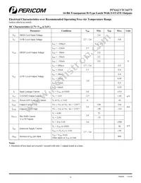 PI74ALVTC16373A Datasheet Page 4