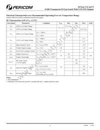 PI74ALVTC16373A Datasheet Page 6