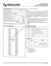 PI74AVC+16245K Datasheet Page 2