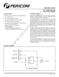 PI74AVC+16721A Datasheet Cover