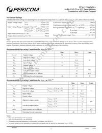 PI74AVC164245LAAEX Datasheet Page 2