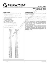 PI74AVC16834KE Datasheet Cover