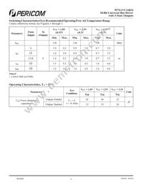 PI74AVC16834KE Datasheet Page 6