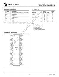 PI74FCT162374ATV Datasheet Page 2
