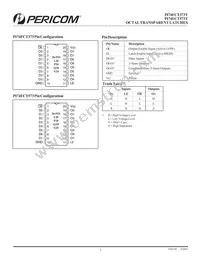 PI74FCT373TQE Datasheet Page 2