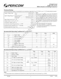 PI74HSTL1212AE Datasheet Page 2