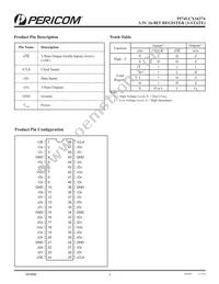 PI74LCX16374AE Datasheet Page 2
