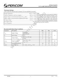 PI74LCX16374AE Datasheet Page 3