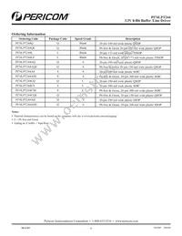 PI74LPT244QE Datasheet Page 8