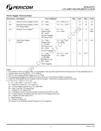 PI74LPT373AS Datasheet Page 3