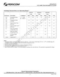 PI74LPT373AS Datasheet Page 4