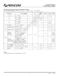 PI74SSTVF16857AAE Datasheet Page 4