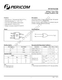 PI74STX1G86CX Datasheet Cover