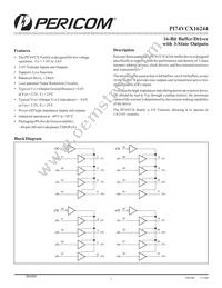 PI74VCX16244AEX Datasheet Cover