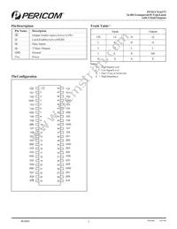 PI74VCX16373AEX Datasheet Page 2