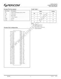 PI74VCX16374AE Datasheet Page 2