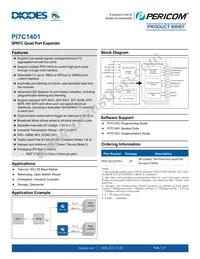 PI7C1401AZFEX Datasheet Cover