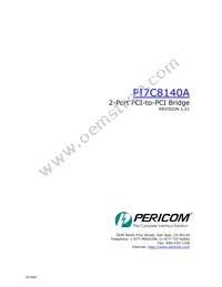 PI7C8140AMAE Datasheet Cover