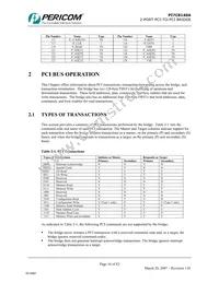 PI7C8140AMAE Datasheet Page 16