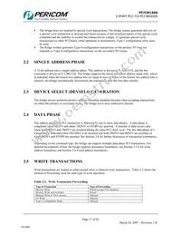 PI7C8140AMAE Datasheet Page 17