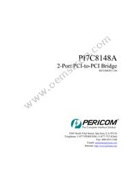 PI7C8148ANJE Datasheet Cover