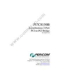 PI7C8150BMAIE Datasheet Cover
