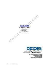 PI7C8952AFAEX Datasheet Cover