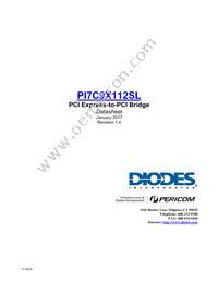 PI7C9X112SLFDEX Datasheet Cover