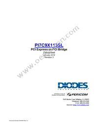 PI7C9X113SLFDEX Cover